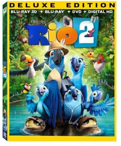 Rio 2 (2014) Deluxe Edition, Blu-ray 3D + Blu-ray + DVD