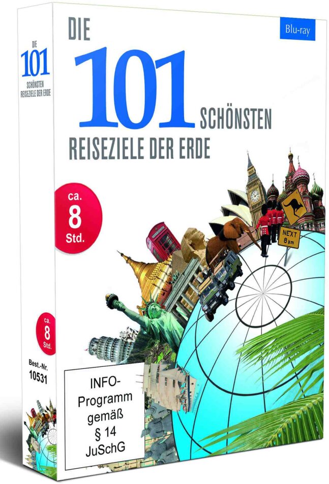 Die 101 schönsten Reiseziele der Erde - Vol. 1-4 4 Blu-rays