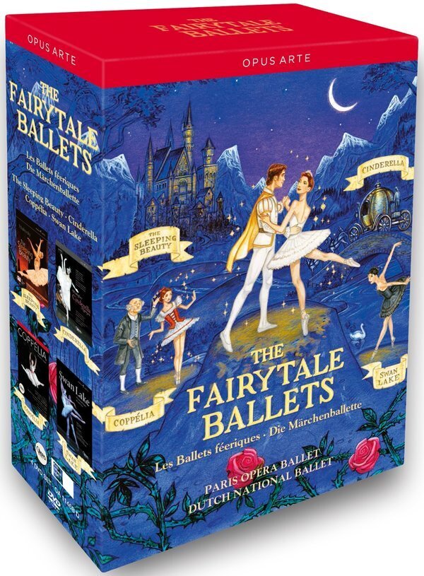 Ballet National De Paris & Dutch National Ballet - The Fairytale Ballets - Coppélia / Swan Lake / Cinderella / The Sleeping Beauty Opus Arte, 4 DVDs