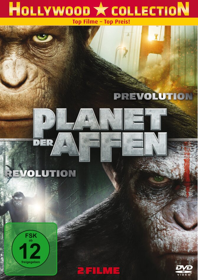 Planet der Affen: Prevolution (2011) / Planet der Affen: Revolution (2014) 2 DVDs