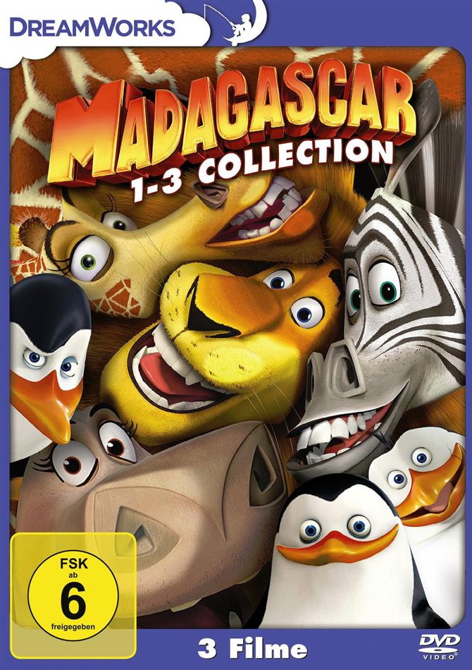 Madagascar 1-3 - Collection 3 DVD
