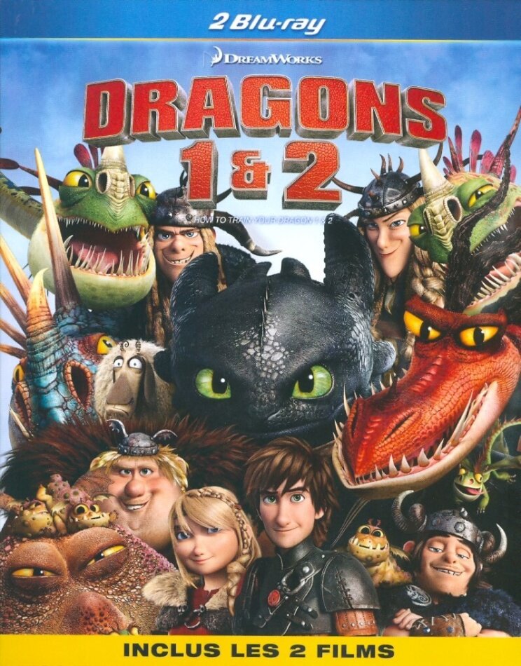 Dragons (2010) / Dragons 2 (2014) 2 Blu-ray