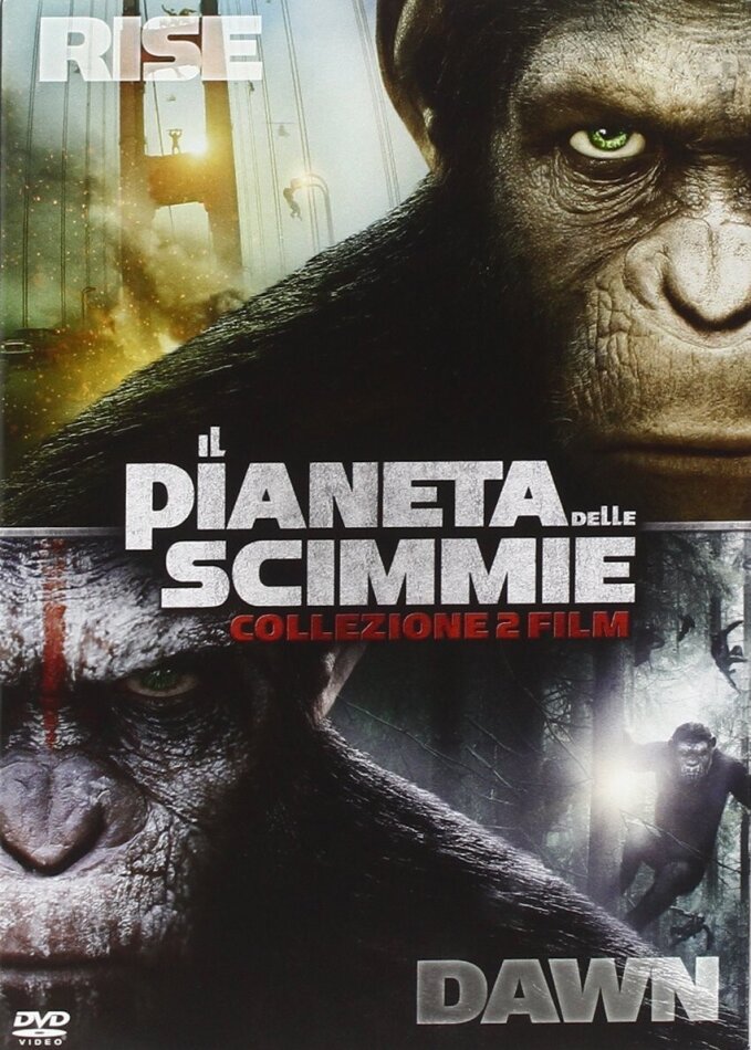 Il Pianeta delle Scimmie - Collezione 2 Film - L'alba del pianeta delle scimmie (2011) / Apes Revolution - Il Pianeta delle Scimmie (2014) 2 DVD