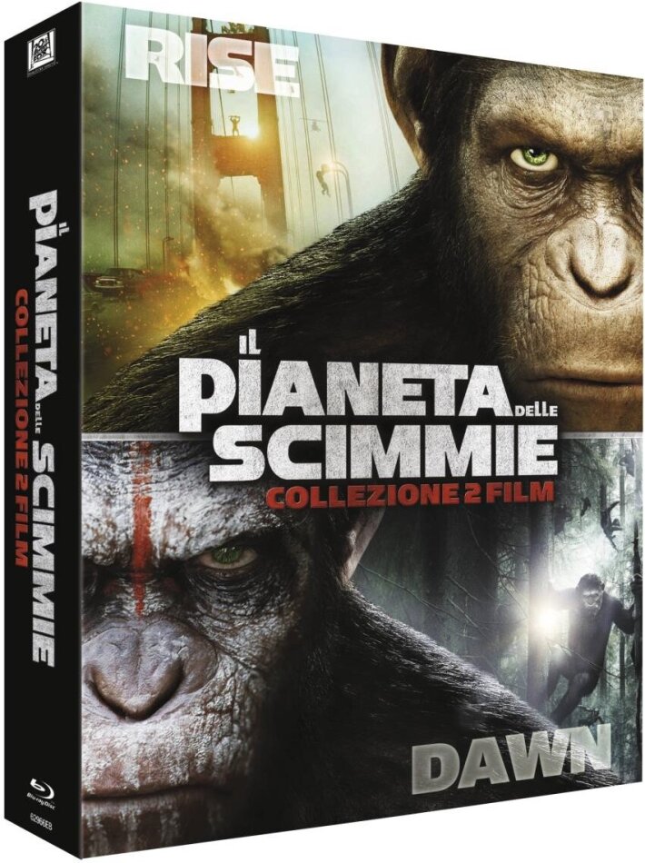 Il Pianeta delle Scimmie - Collezione 2 Film - L'alba del pianeta delle scimmie (2011) / Apes Revolution - Il Pianeta delle Scimmie (2014) 2 Blu-rays