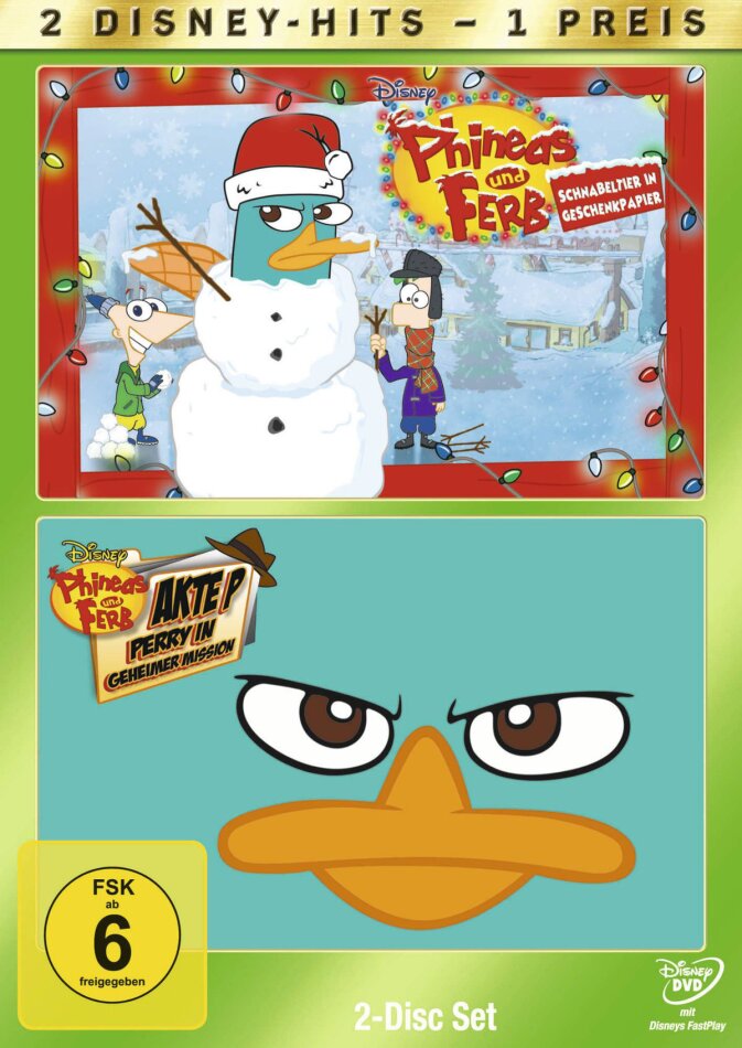 Phineas und Ferb - Schnabeltier in Geschenkpapier / Akte P - Perry in geheimer Mission 2 DVDs