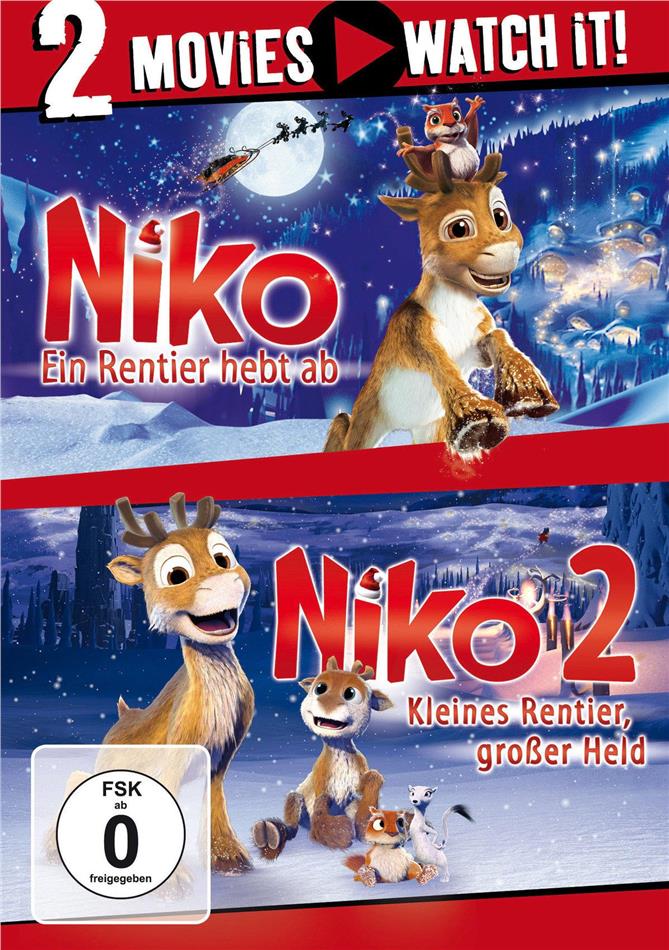 Niko - Ein Rentier hebt ab / Niko 2 - Kleines Rentier, grosser Held 2 DVDs