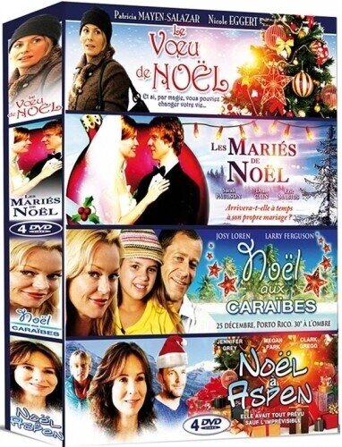 Coffret Noël - Le voeu de Noël / Les mariés de Noël / Noël aux Caraïbes / Noël à Aspen 4 DVDs