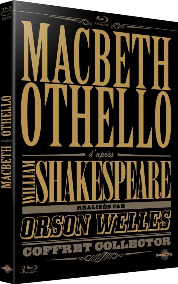 Macbeth (1948) / Othello (1952) Coffret Collector , 3 Blu-ray + DVD