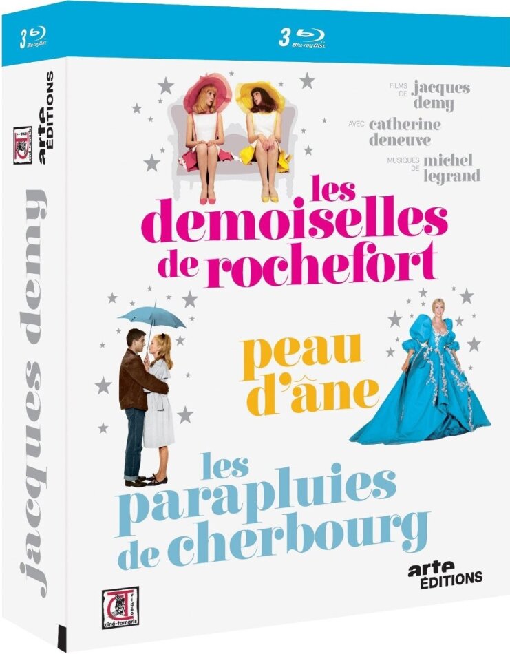 Jacques Demy - Les demoiselles de Rochefort / Peau d'Âne / Les parapluies de Rochefort (2012) 3 Blu-rays