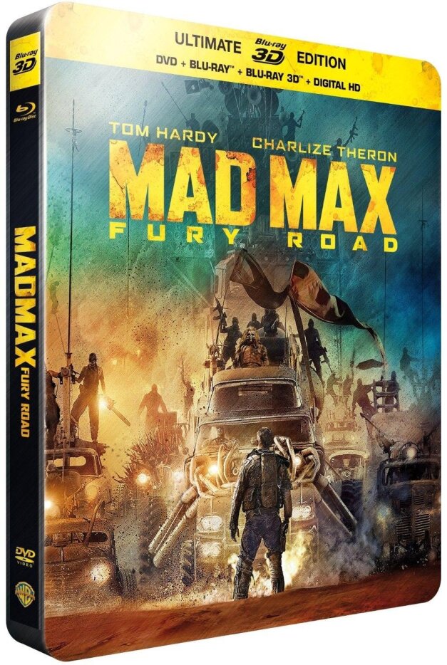 Mad Max - Fury Road (2015) Steelbook, Blu-ray 3D + Blu-ray + DVD
