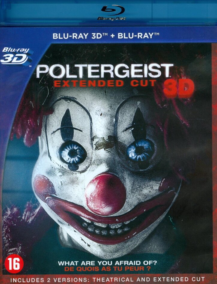 Poltergeist (2015) Extended Cut, Cinema Version, Blu-ray 3D + Blu-ray
