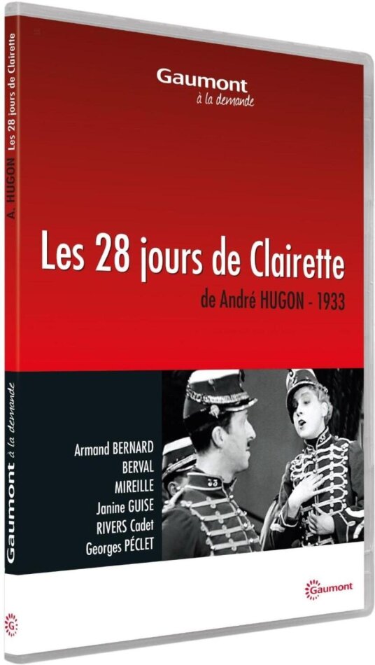 Les 28 jours de Clairette (1933) Collection Gaumont à la demande, n/b