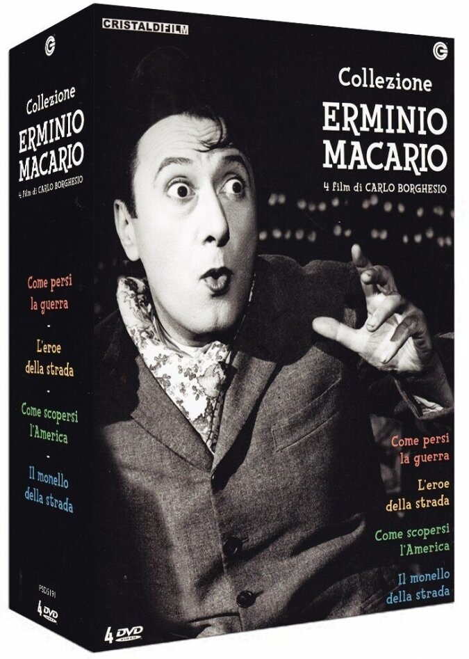 Collezione Erminio Macario - Come persi la guerra / L'eroe della strada / Come scopersi l'America / ... 4 DVD