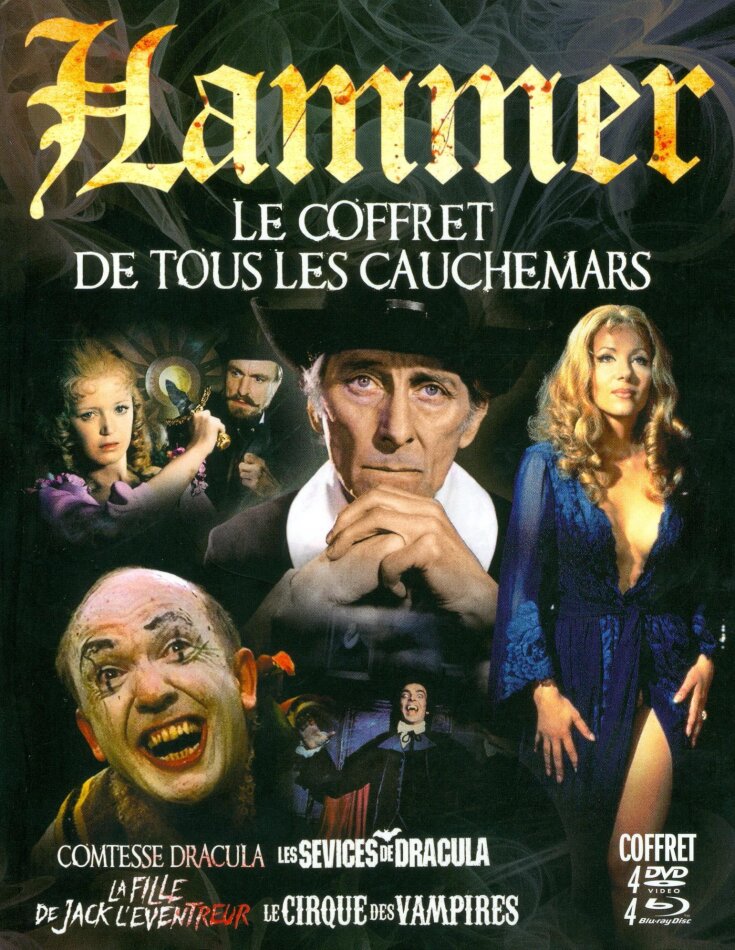 Hammer - Le coffret de tous les cauchemars 4 DVD + 4 Blu-ray
