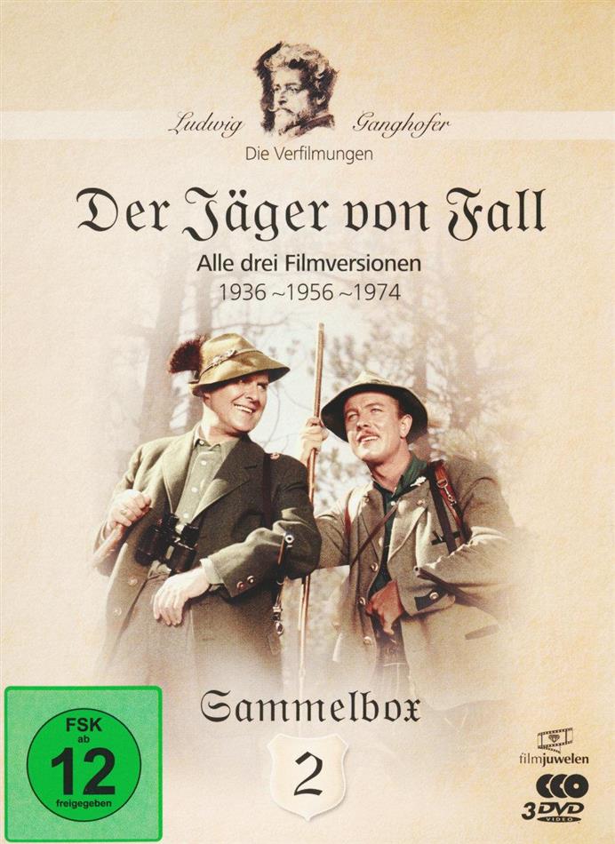 Der Jäger von Fall - Sammelbox 2 - Alle drei Filmversionen 1936 / 1957 / 1974 3 DVDs