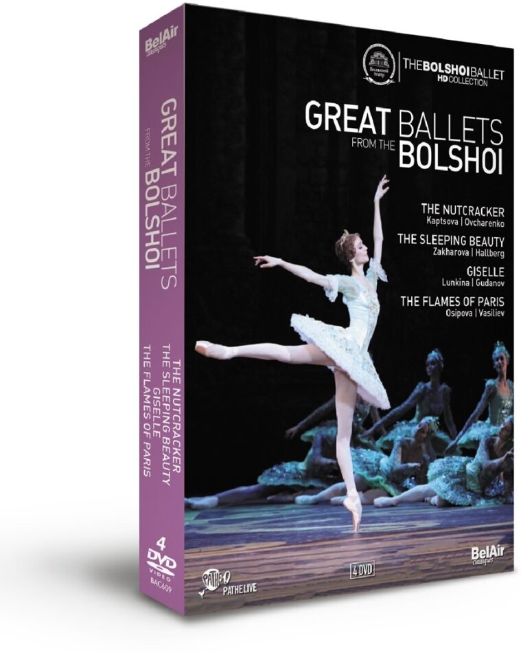 Bolshoi Ballet & Orchestra - Great Ballets from the Bolshoi Bel Air Classique, 4 DVDs