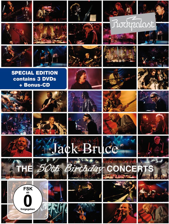 Jack Bruce - Live at Rockpalast - The 50th Birthday Concerts 3 DVDs + CD