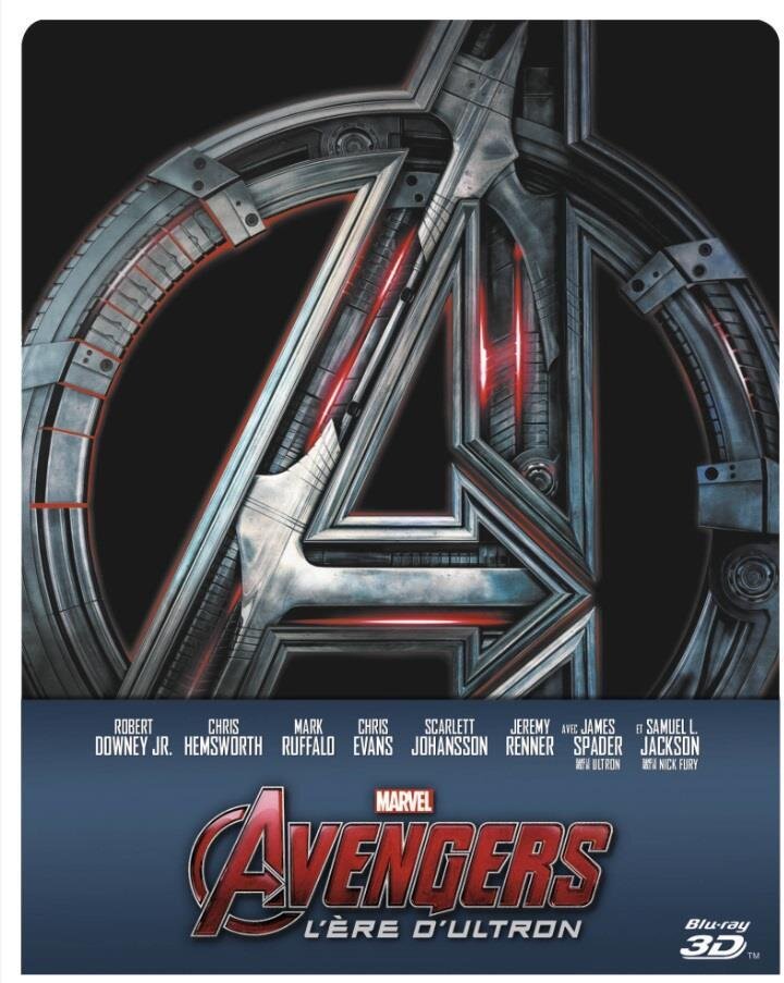 Avengers 2 - L'ère d'Ultron (2015) Steelbook, Blu-ray 3D + Blu-ray