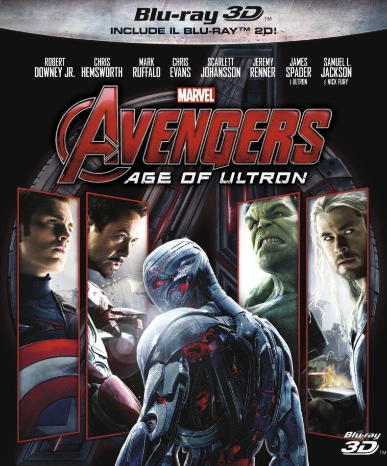 Avengers 2 - Age of Ultron (2015) Blu-ray 3D + Blu-ray