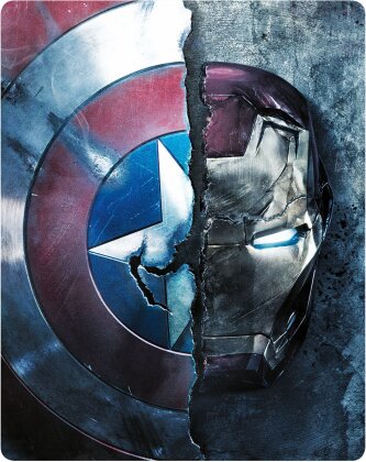 Captain America 3 - Civil War (2016) (&Eacute;dition Limit&eacute;e, Steelbook, Blu-ray 3D + Blu-ray)