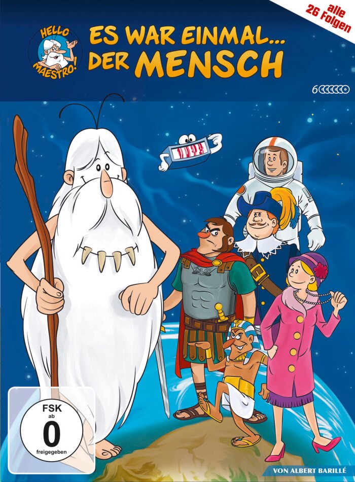 Es war einmal... Der Mensch - Alle 26 Folgen Restaurierte Fassung, 6 DVDs