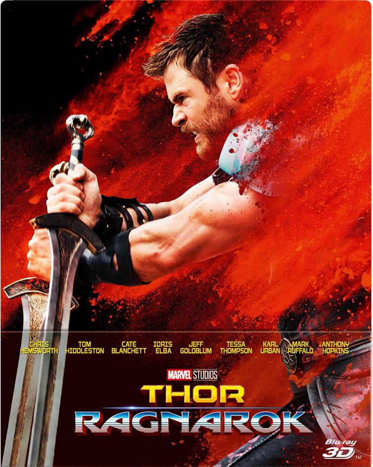 Thor 3 - Ragnarok (2017) Edizione Limitata, Steelbook, Blu-ray 3D + Blu-ray