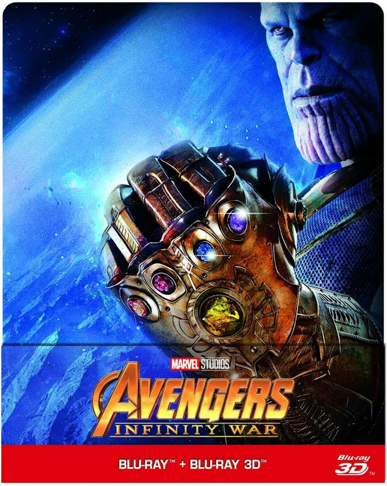 Avengers 3 - Infinity War (2018) Steelbook, Blu-ray 3D + Blu-ray