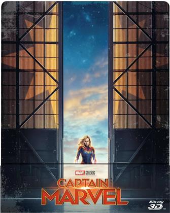 Captain Marvel (2019) (&Eacute;dition Limit&eacute;e, Steelbook, Blu-ray 3D + Blu-ray)
