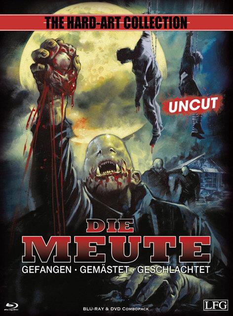 Die Meute (2010) The Hard-Art Collection, Cover B, Limited Edition, Uncut, Mediabook, Blu-ray + DVD