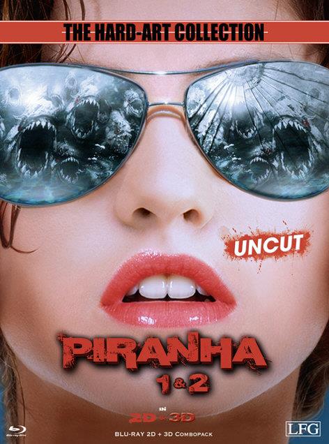 Piranha 3D (2010) / Piranha 2 - 3D (2012) Cover C, Limited Edition, Mediabook, Uncut
