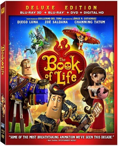 The Book of Life (2014) Deluxe Edition, Blu-ray 3D + Blu-ray + DVD