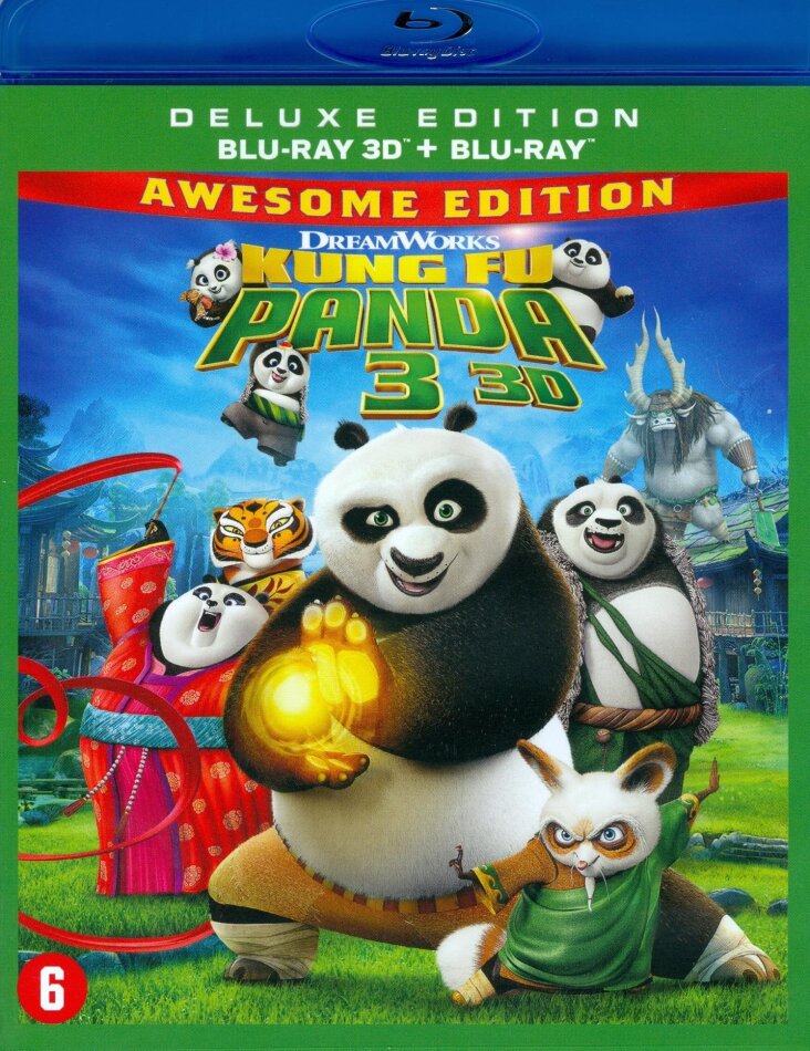 Kung Fu Panda 3 (2016) Awesome Edition, Blu-ray 3D + Blu-ray