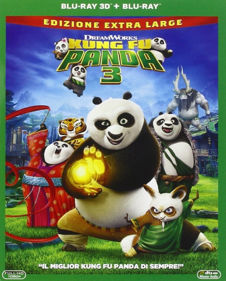 Kung Fu Panda 3 (2016) Edizione Extra Large, Blu-ray 3D + Blu-ray