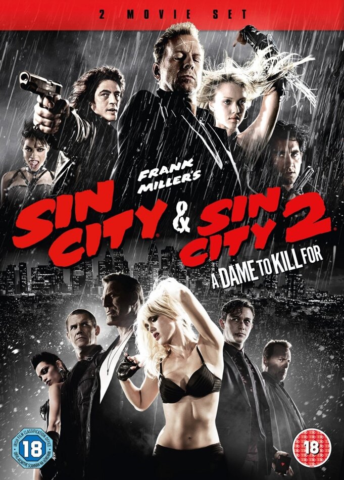 Sin City (2005) / Sin City 2 - A Dame to Kill for (2014) 2 DVDs