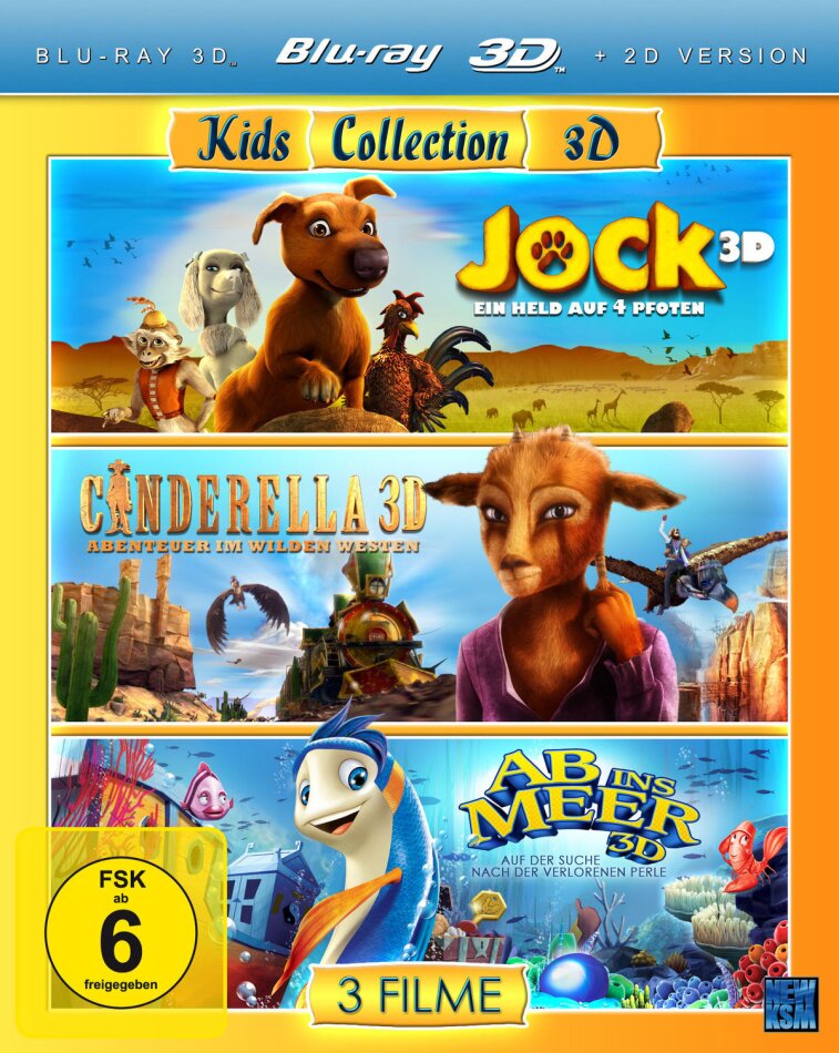 Jock 3D / Cinderella 3D / Ab ins Meer 3 Blu-ray 3D (+2D)