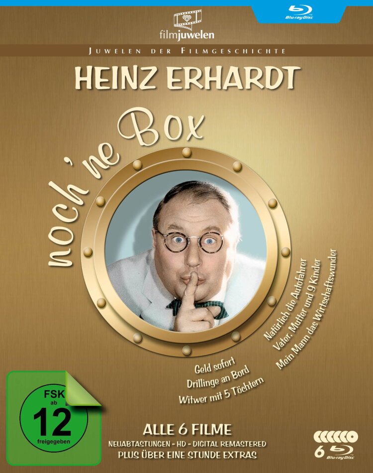 Heinz Erhardt - Noch'ne Box Filmjuwelen, 6 Blu-ray