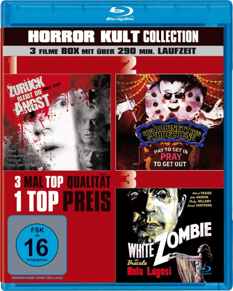 Horror Kult Collection - Zurück bleibt die Angst (1981) / Das Kabinett des Schreckens (1981) / White Zombie (1932)