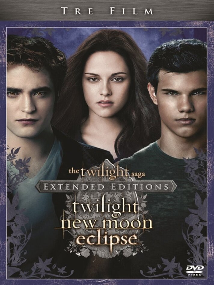 The Twilight Saga: Twilight / New Moon / Eclipse Extended Edition, 3 DVDs