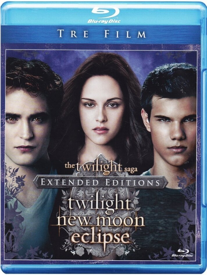 Twilight Saga - Tre Film Extended Edition, 3 Blu-rays