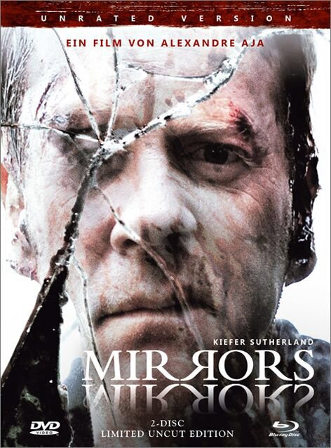 Mirrors (2008) Limited Edition, Mediabook, Uncut, Unrated, Blu-ray + DVD