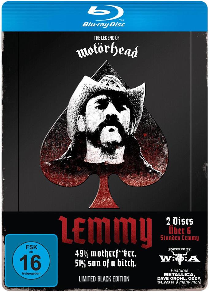 Lemmy Kilmister - Lemmy (Limited Black Edition) Steelbook, 2 Blu-rays