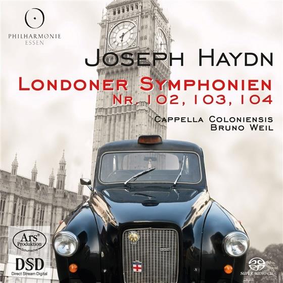 Joseph Haydn (1732-1809), Bruno Weil & Cappella Coloniensis - Londoner Symphonien Nr. 102, 103, 104 Hybrid SACD