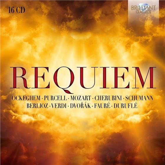 Johannes Ockeghem (ca.1420-1497), Henry Purcell (1659-1695), Wolfgang Amadeus Mozart (1756-1791), Cherubini, … - Requiem 16 CDs