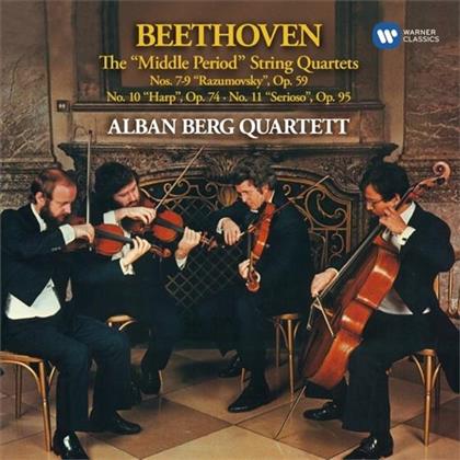 Alban Berg Quartett & Ludwig van Beethoven (1770-1827) - Streichquartette Nr.7-11 - Referenzaufnahme (2 CD)