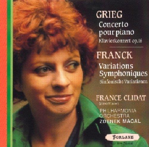 Edvard Grieg (1843-1907), César Franck (1822-1890), Zdenek Mácal, France Clidat & Philharmonia Orchestra - Concerto Pour Piano op. 16 / Variations Symphoniques