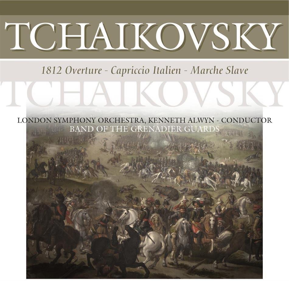 Peter Iljitsch Tschaikowsky (1840-1893), Kenneth Alwyn, The London Symphony Orchestra & Band of the Grenadier Guards - 1812 Overture - Capriccio Italien - Marche Slave LP