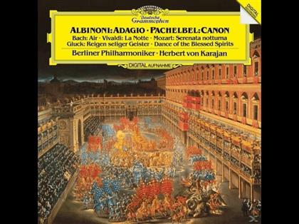 Berliner Philharmoniker, Tomaso Albinoni (1671-1751), Antonio Vivaldi (1678-1741), Johann Sebastian Bach (1685-1750) & Herbert von Karajan - Adagio + Kanon (LP)