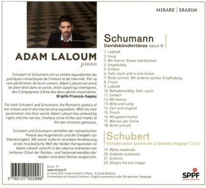 Adam Laloum, Robert Schumann (1810-1856) & Franz Schubert (1797-1828) - Davidsb&uuml;ndlert&auml;nze / Sonate Pour