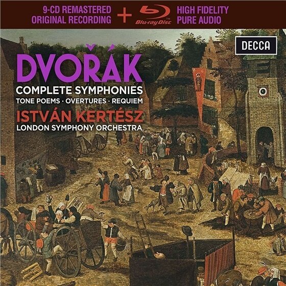 Antonin Dvorák (1841-1904), Istvan Kertesz & The London Symphony Orchestra - Complete Symphonies - Tone Poems - Overtures - Requiem 9 CDs + Blu-ray