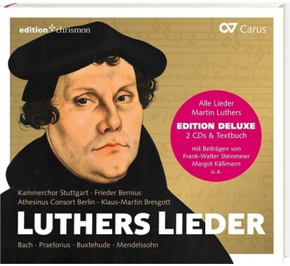 Athesinus Consort Berlin, Kammerchor Stuttgart, Johann Sebastian Bach (1685-1750), Praetorius, Dietrich Buxtehude (1637-1707), &hellip; - Luthers Lieder - Deluxe Edition - WCDs & Textbuch (2 CD)